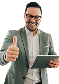 Empresario utilizando los servicios de Datos en Claro Empresas. Empresario utilizando los servicios de Datos en Claro Empresas.