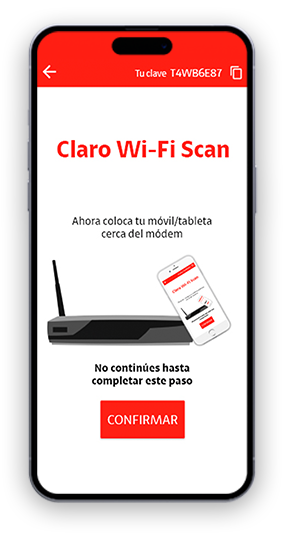 Claro Wi-Fi Scan - Cercanía con el modem Claro Wi-Fi Scan - Cercanía con el modem
