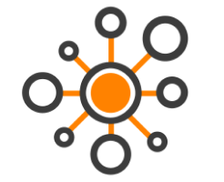 Icono de Multiples conexiones Hiperconectividad Icono de Multiples conexiones Hiperconectividad