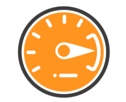Icono de tacometro al limite para menor latencia Icono de tacometro al limite para menor latencia